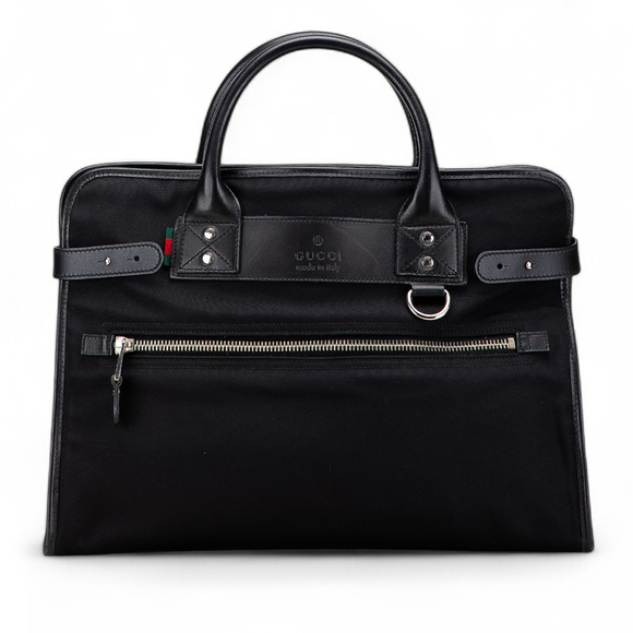 Pre-Loved Gucci Nylon Web Business Bag - Picture 1 of 11